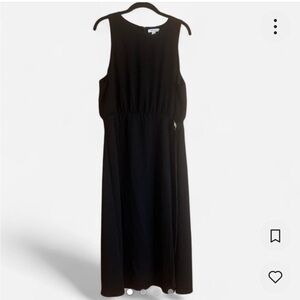 Nine West Black Midi Dress with Gold Buckle Size XL

Originally $120